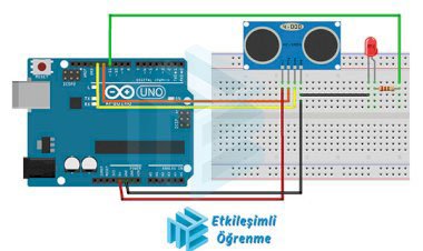 Ultrasonik Sensör ile Led Kullanımı