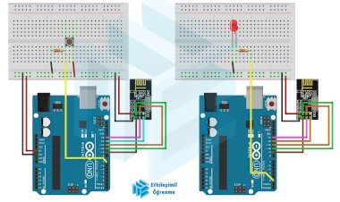 İki Adet NRF24L01 Kablosuz İletişim Modülünün Haberleşmesi